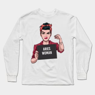 Aries Woman Long Sleeve T-Shirt